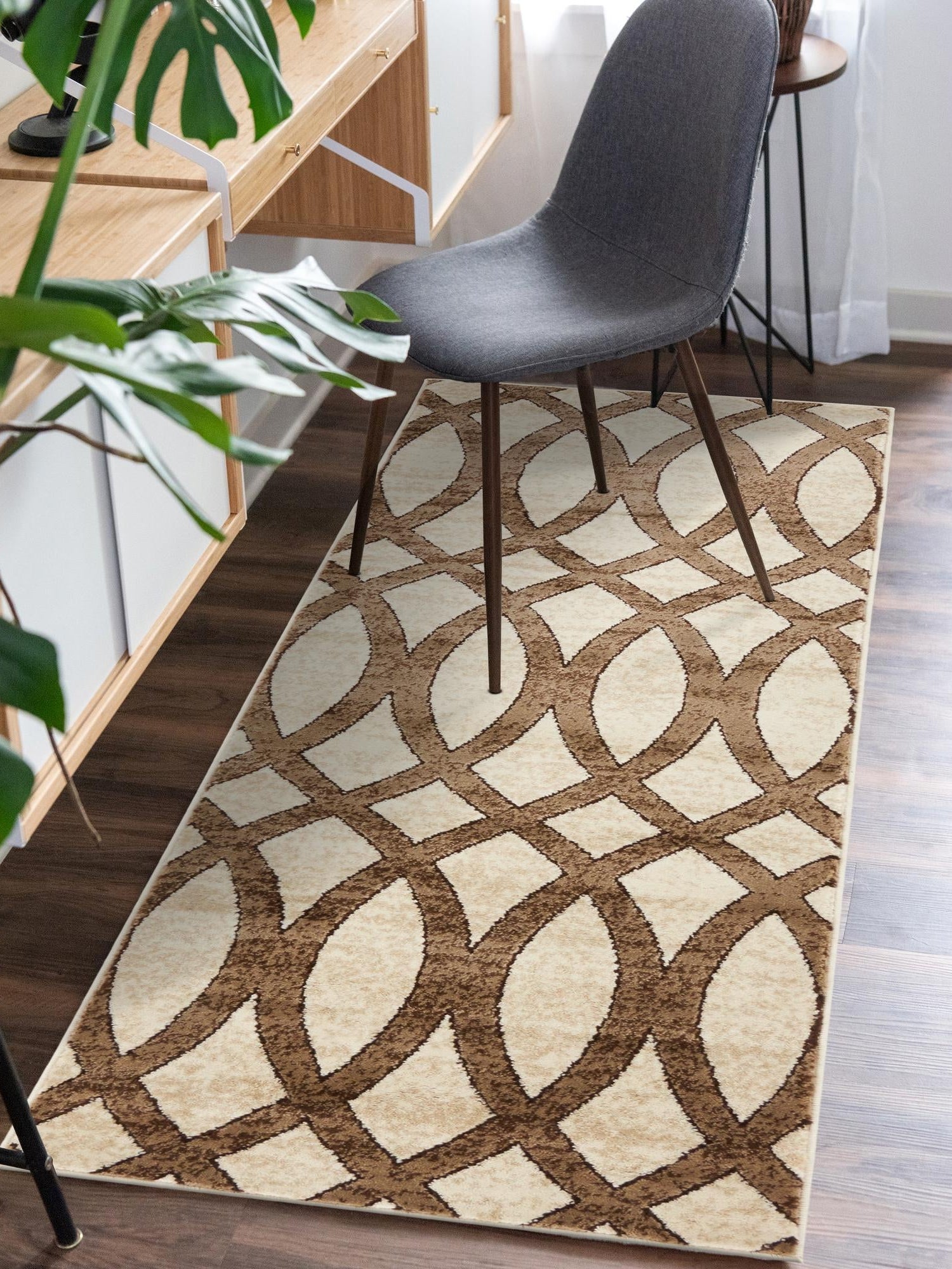 Brown 3' x 9' 10 Rushmore Runner Area Rug 55% Polypropylene & 45% Polyester Durable Quality Carpet for Indoor Home Decorating for Sale at Rug Engine