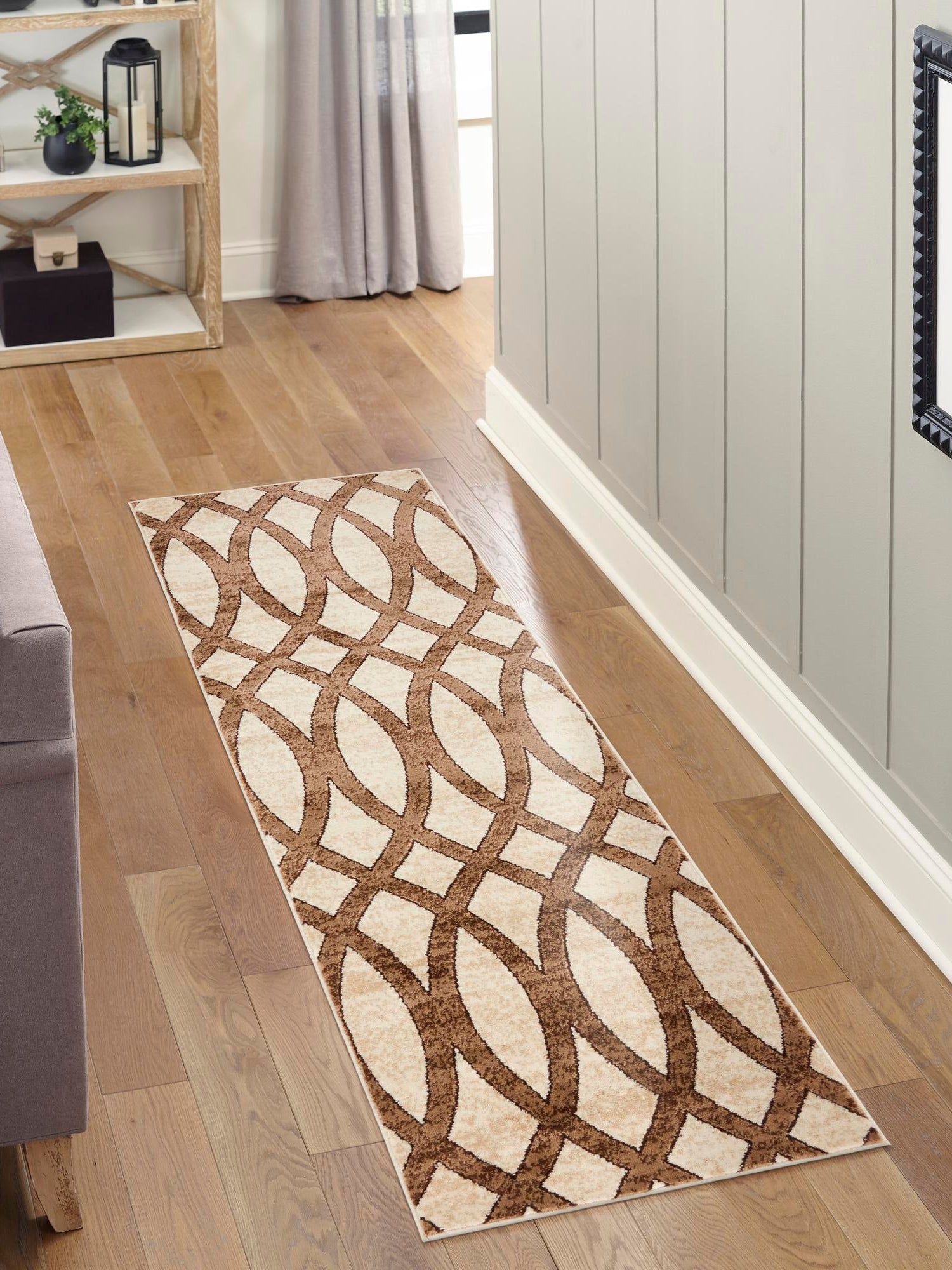 Brown 3' x 9' 10 Rushmore Runner Area Rug 55% Polypropylene & 45% Polyester Durable Quality Carpet for Indoor Home Decorating for Sale at Rug Engine