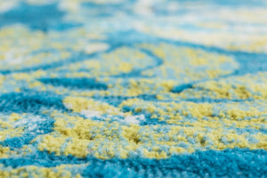 Blue 9' x 12' Imperial Rectangle Area Rug 100% Polypropylene With Cotton Backing Traditional Vintage Distressed Design Carpet for Sale at Rug Engine