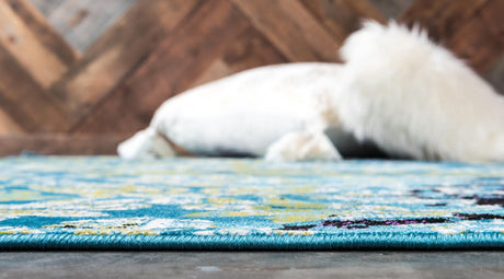 Blue 4' 1 x 6' 1 Imperial Rectangle Area Rug 100% Polypropylene With Cotton Backing Traditional Vintage Distressed Design Carpet for Sale at Rug Engine