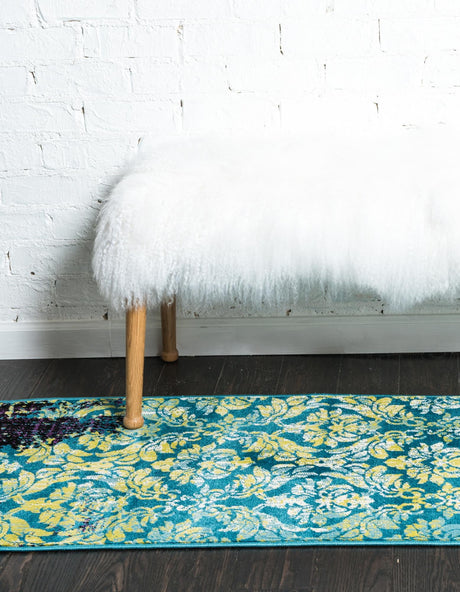 Blue 2' 7 x 12' Imperial Runner Area Rug 100% Polypropylene With Cotton Backing Traditional Vintage Distressed Design Carpet for Sale at Rug Engine