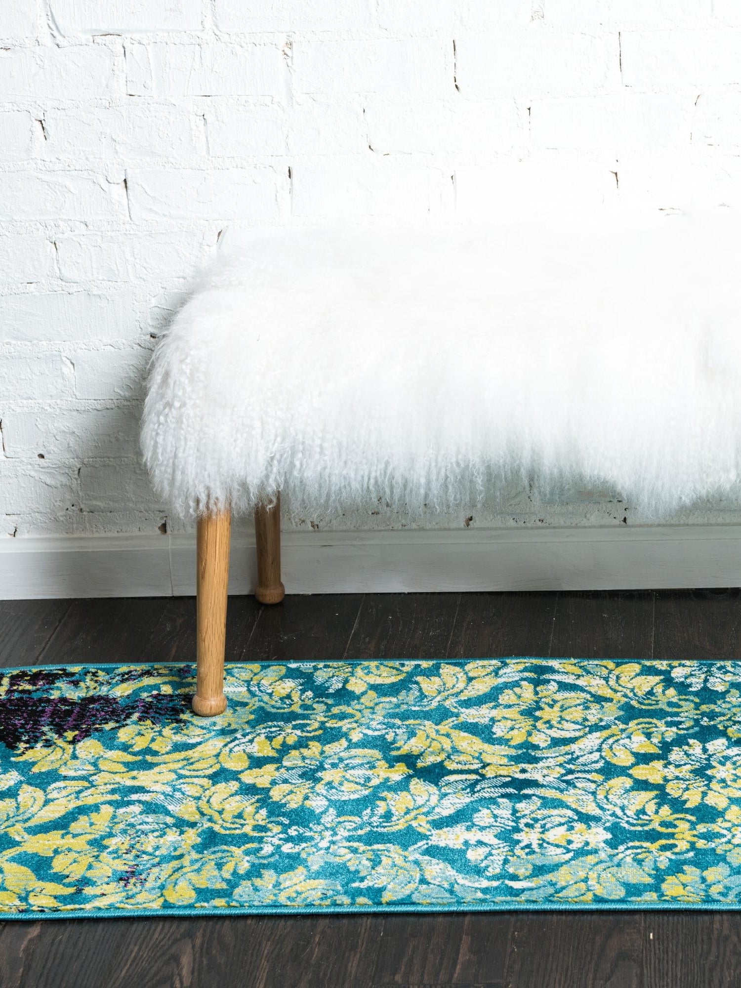 Blue 3' x 9' 10 Imperial Runner Area Rug 100% Polypropylene With Cotton Backing Traditional Vintage Distressed Design Carpet for Sale at Rug Engine