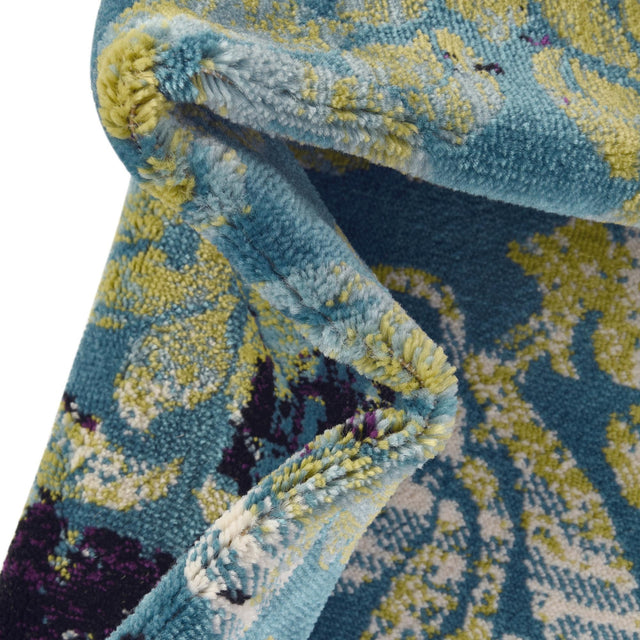 Blue 2' x 6' 1 Imperial Runner Area Rug 100% Polypropylene With Cotton Backing Traditional Vintage Distressed Design Carpet for Sale at Rug Engine