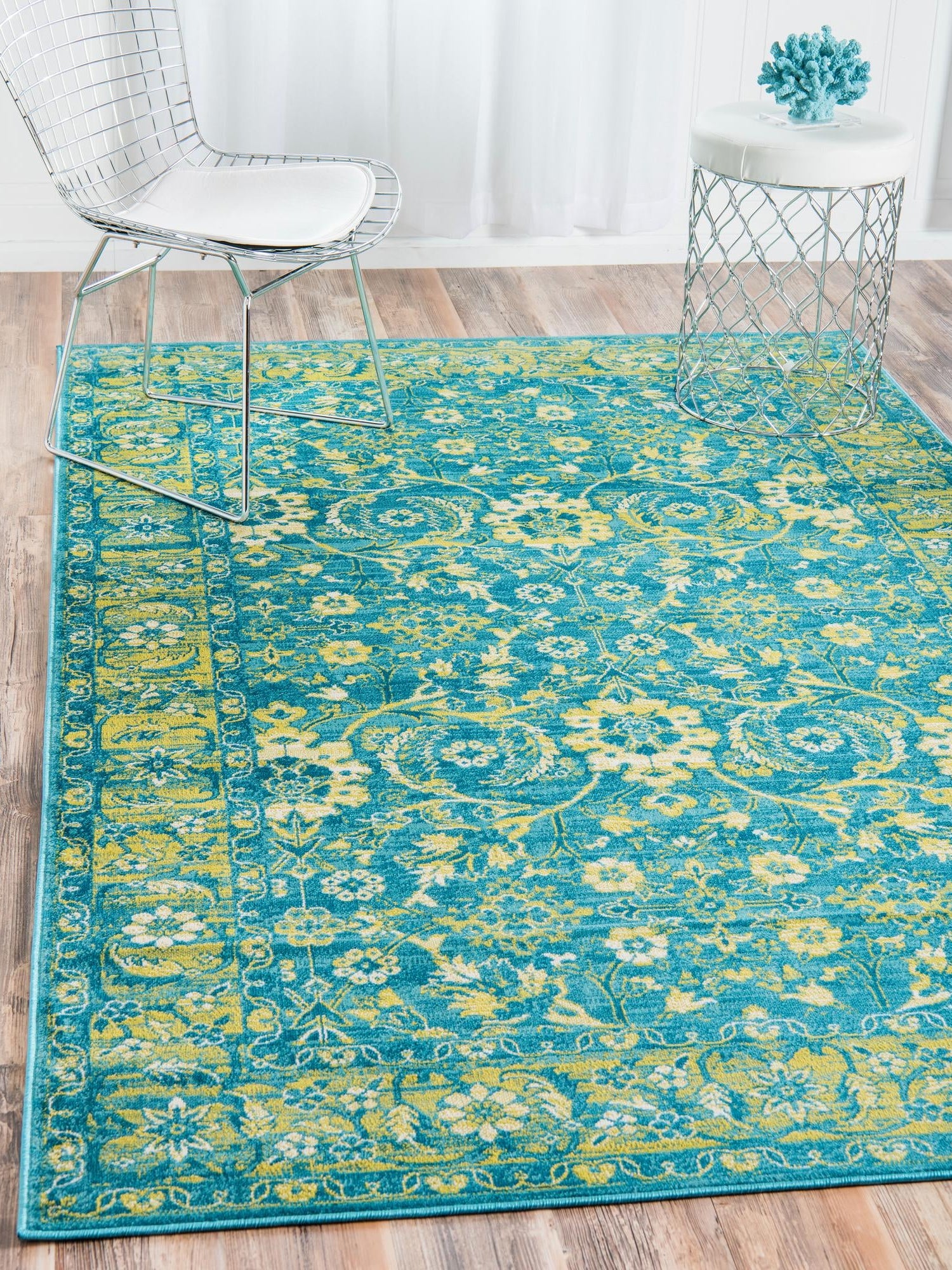 Blue 2' x 3' 1 Imperial Rectangle Area Rug 100% Polypropylene With Cotton Backing Traditional Vintage Distressed Design Carpet for Sale at Rug Engine