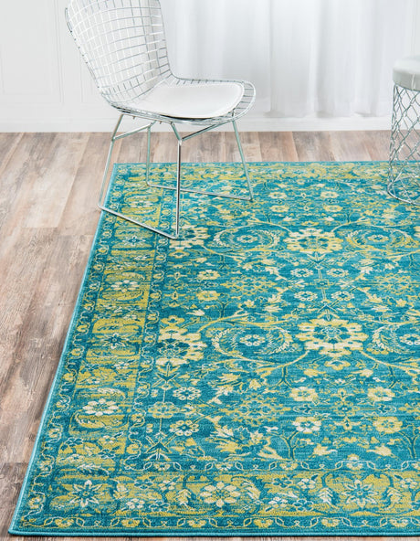 Blue 2' x 3' 1 Imperial Rectangle Area Rug 100% Polypropylene With Cotton Backing Traditional Vintage Distressed Design Carpet for Sale at Rug Engine