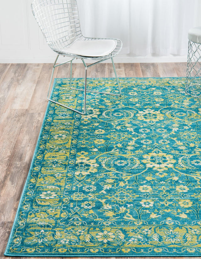 Blue 2' x 3' 1 Imperial Rectangle Area Rug 100% Polypropylene With Cotton Backing Traditional Vintage Distressed Design Carpet for Sale at Rug Engine