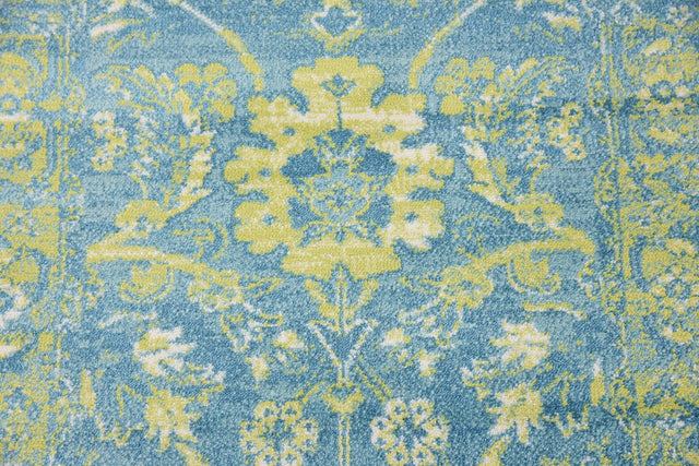 Blue 2' x 6' 1 Imperial Runner Area Rug 100% Polypropylene With Cotton Backing Traditional Vintage Distressed Design Carpet for Sale at Rug Engine