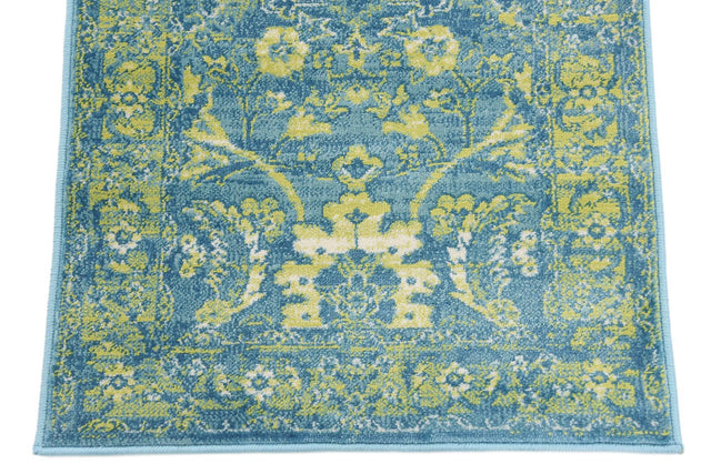 Blue 2' x 3' 1 Imperial Rectangle Area Rug 100% Polypropylene With Cotton Backing Traditional Vintage Distressed Design Carpet for Sale at Rug Engine