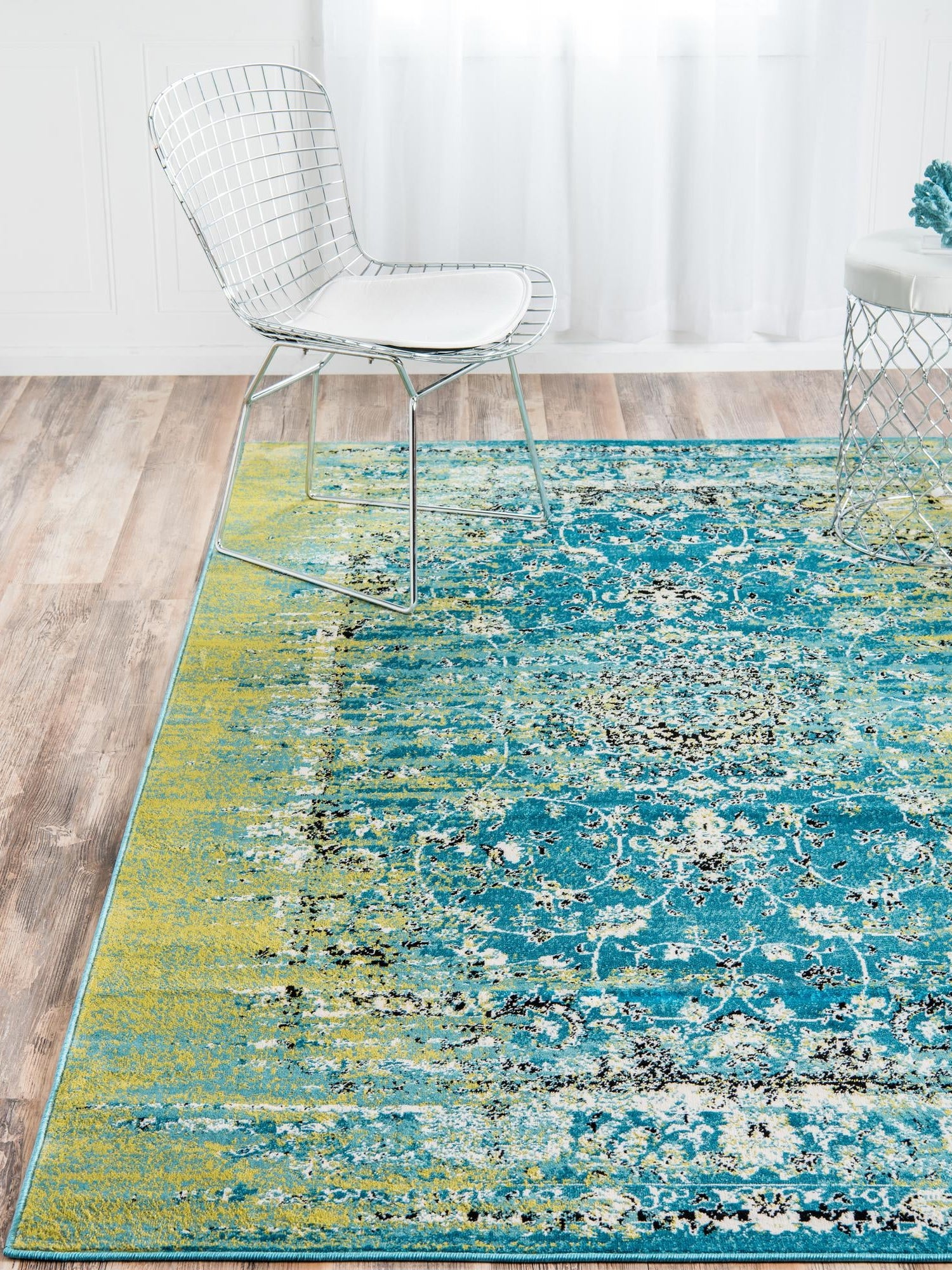 Blue 2' x 3' 1 Imperial Rectangle Area Rug 100% Polypropylene With Cotton Backing Traditional Vintage Distressed Design Carpet for Sale at Rug Engine
