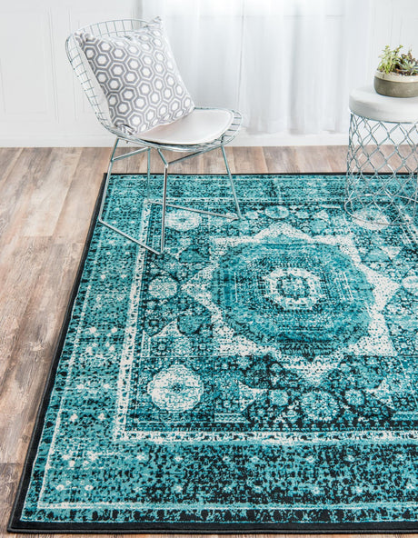 Blue 2' x 3' 1 Imperial Rectangle Area Rug 100% Polypropylene With Cotton Backing Traditional Vintage Distressed Design Carpet for Sale at Rug Engine