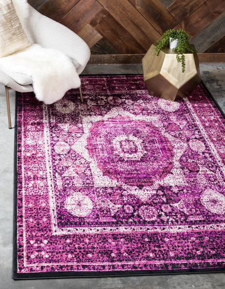 Lilac 2' x 3' 1 Imperial Rectangle Area Rug 100% Polypropylene With Cotton Backing Traditional Vintage Distressed Design Carpet for Sale at Rug Engine