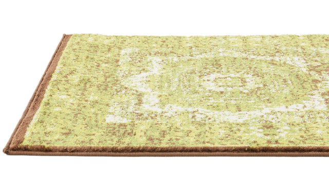 Light Green 2' x 6' 1 Imperial Runner Area Rug 100% Polypropylene With Cotton Backing Traditional Vintage Distressed Design Carpet for Sale at Rug Engine