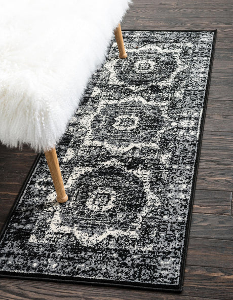 Light Gray 2' x 6' 1 Imperial Runner Area Rug 100% Polypropylene With Cotton Backing Traditional Vintage Distressed Design Carpet for Sale at Rug Engine