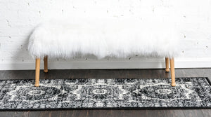 Light Gray 2' x 6' 1 Imperial Runner Area Rug 100% Polypropylene With Cotton Backing Traditional Vintage Distressed Design Carpet for Sale at Rug Engine