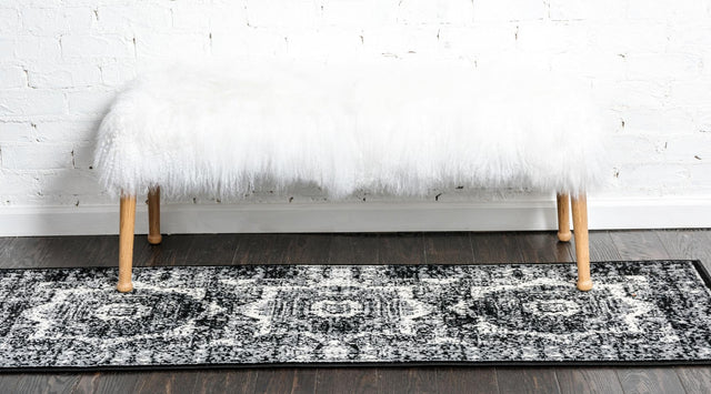 Light Gray 2' x 6' 1 Imperial Runner Area Rug 100% Polypropylene With Cotton Backing Traditional Vintage Distressed Design Carpet for Sale at Rug Engine