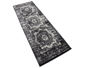 Light Gray 2' x 6' 1 Imperial Runner Area Rug 100% Polypropylene With Cotton Backing Traditional Vintage Distressed Design Carpet for Sale at Rug Engine