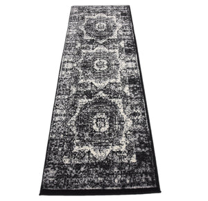 Light Gray 2' x 6' 1 Imperial Runner Area Rug 100% Polypropylene With Cotton Backing Traditional Vintage Distressed Design Carpet for Sale at Rug Engine