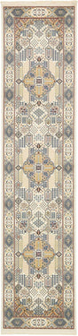 Ivory 2' 11 x 13' 1 Narenj Runner Area Rug 85% Polypropylene & 15% Polyester Traditional Classic Carpet for Living, Dining, Bedrooms, Office for Sale at Rug Engine