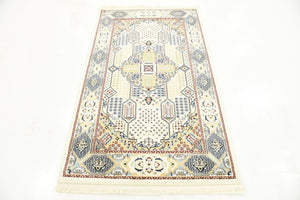 Ivory 3' 1 x 5' 3 Narenj Rectangle Area Rug 85% Polypropylene & 15% Polyester Traditional Classic Carpet for Living, Dining, Bedrooms, Office for Sale at Rug Engine