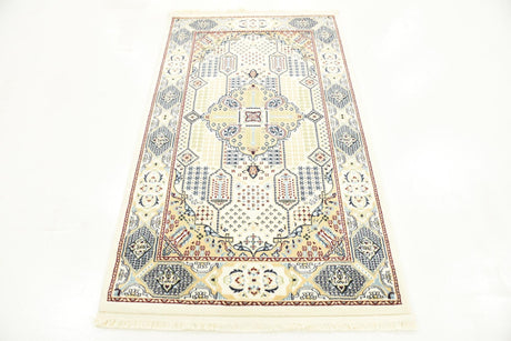 Ivory 3' 1 x 5' 3 Narenj Rectangle Area Rug 85% Polypropylene & 15% Polyester Traditional Classic Carpet for Living, Dining, Bedrooms, Office for Sale at Rug Engine