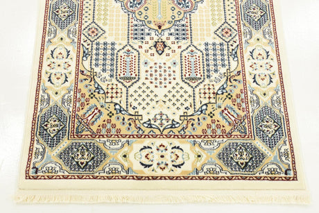 Ivory 3' 1 x 5' 3 Narenj Rectangle Area Rug 85% Polypropylene & 15% Polyester Traditional Classic Carpet for Living, Dining, Bedrooms, Office for Sale at Rug Engine