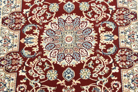 Burgundy 3' 1 x 5' 3 Narenj Rectangle Area Rug 85% Polypropylene & 15% Polyester Traditional Classic Carpet for Living, Dining, Bedrooms, Office for Sale at Rug Engine