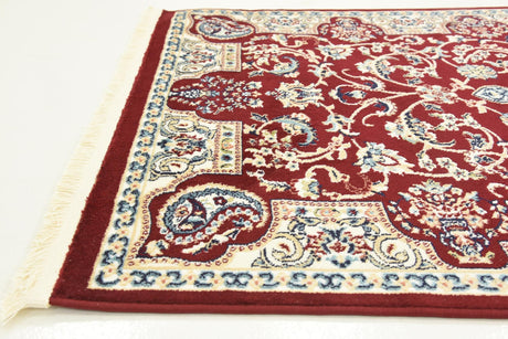 Burgundy 3' 1 x 5' 3 Narenj Rectangle Area Rug 85% Polypropylene & 15% Polyester Traditional Classic Carpet for Living, Dining, Bedrooms, Office for Sale at Rug Engine