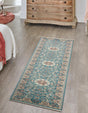 Blue 2' 11 x 13' 1 Narenj Runner Area Rug 85% Polypropylene & 15% Polyester Traditional Classic Carpet for Living, Dining, Bedrooms, Office for Sale at Rug Engine