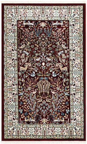 Burgundy 3' x 5' 1 Narenj Rectangle Rug