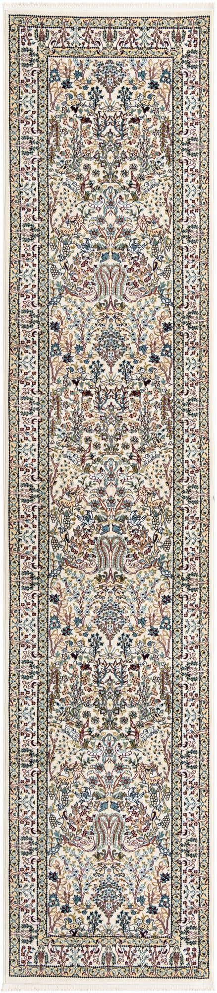Ivory 2' 11 x 13' 1 Narenj Runner Area Rug 85% Polypropylene & 15% Polyester Traditional Classic Carpet for Living, Dining, Bedrooms, Office for Sale at Rug Engine