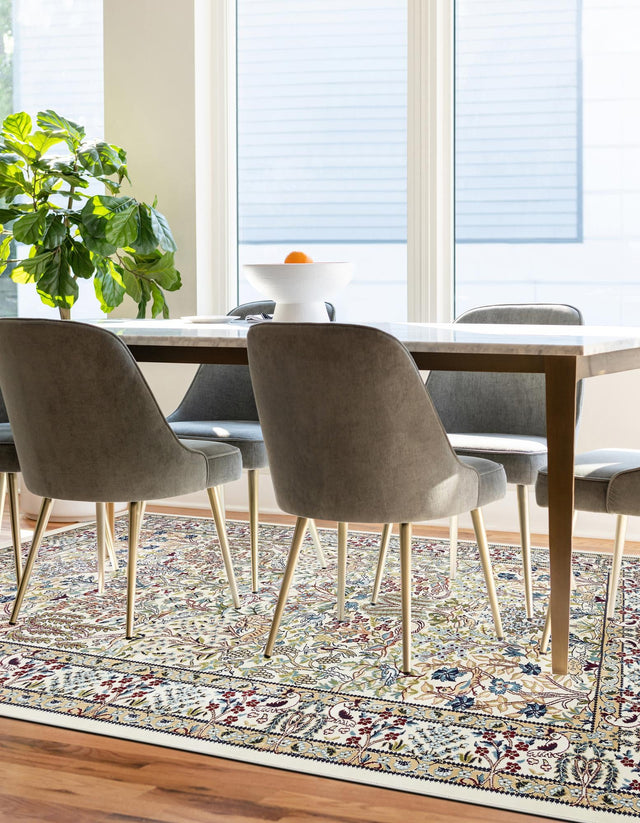 Ivory 3' 1 x 5' 3 Narenj Rectangle Area Rug 85% Polypropylene & 15% Polyester Traditional Classic Carpet for Living, Dining, Bedrooms, Office for Sale at Rug Engine