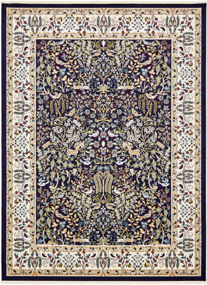 Navy Blue 10' x 13' 1 Narenj Rectangle Rug