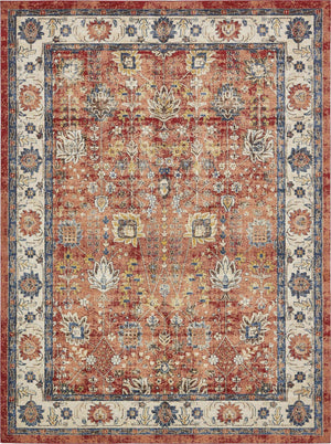 Terracotta 9' x 12' 2 Utopia Rectangle Area Rug Traditional Vintage Persian Inspired Vivid Color Durable Carpet for Unique Interiors for Sale at Rug Engine
