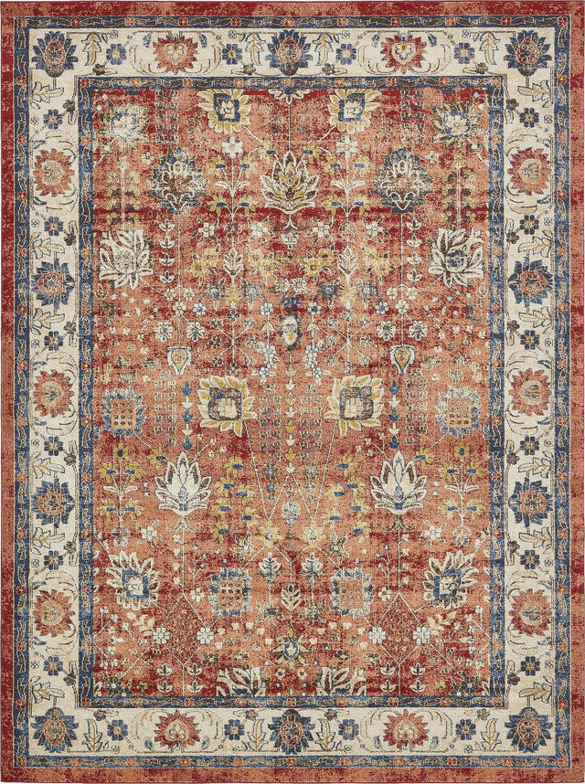Terracotta 9' x 12' 2 Utopia Rectangle Area Rug Traditional Vintage Persian Inspired Vivid Color Durable Carpet for Unique Interiors for Sale at Rug Engine