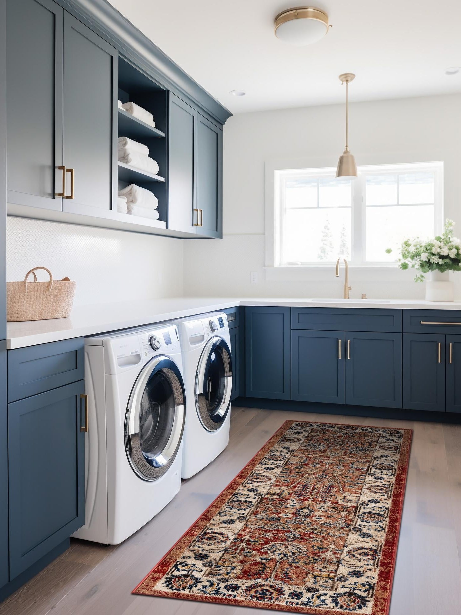 Terracotta 2' 7 x 10' Utopia Runner Area Rug