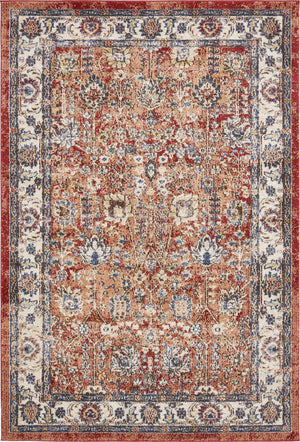 Terracotta 4' 1 x 6' 1 Utopia Rectangle Area Rug Traditional Vintage Persian Inspired Vivid Color Durable Carpet for Unique Interiors for Sale at Rug Engine