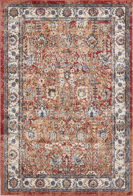Terracotta 4' 1 x 6' 1 Utopia Rectangle Area Rug Traditional Vintage Persian Inspired Vivid Color Durable Carpet for Unique Interiors for Sale at Rug Engine