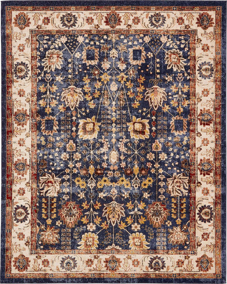 Light Blue 8' x 10' Utopia Rectangle Area Rug Traditional Vintage Persian Inspired Vivid Color Durable Carpet for Unique Interiors for Sale at Rug Engine