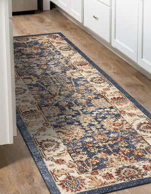 Light Blue 2' 7 x 10' Utopia Runner Area Rug Traditional Vintage Persian Inspired Vivid Color Durable Carpet for Unique Interiors for Sale at Rug Engine