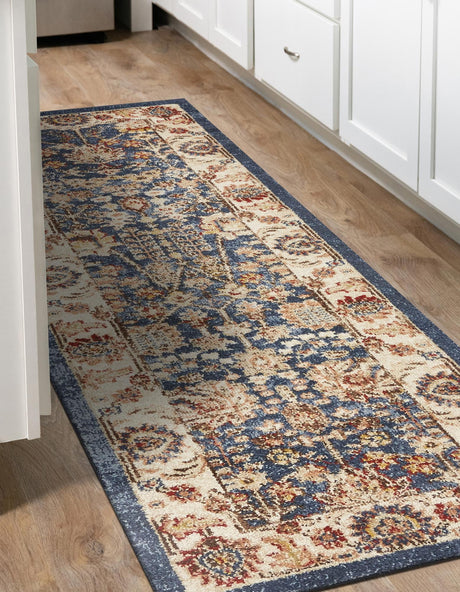 Light Blue 2' 7 x 10' Utopia Runner Area Rug Traditional Vintage Persian Inspired Vivid Color Durable Carpet for Unique Interiors for Sale at Rug Engine