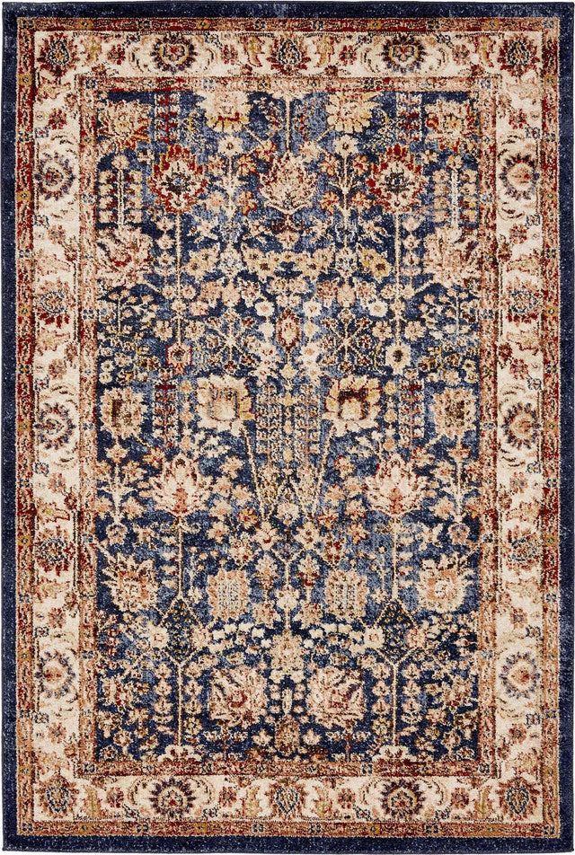Light Blue 4' 1 x 6' 1 Utopia Rectangle Area Rug Traditional Vintage Persian Inspired Vivid Color Durable Carpet for Unique Interiors for Sale at Rug Engine
