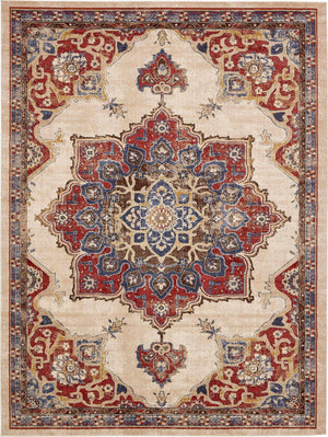 Cream 9' x 12' 2 Utopia Rectangle Area Rug Traditional Vintage Persian Inspired Vivid Color Durable Carpet for Unique Interiors for Sale at Rug Engine