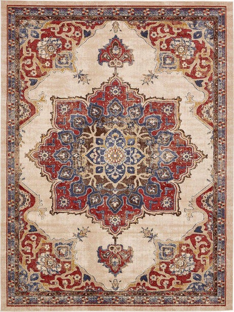 Cream 9' x 12' 2 Utopia Rectangle Area Rug Traditional Vintage Persian Inspired Vivid Color Durable Carpet for Unique Interiors for Sale at Rug Engine
