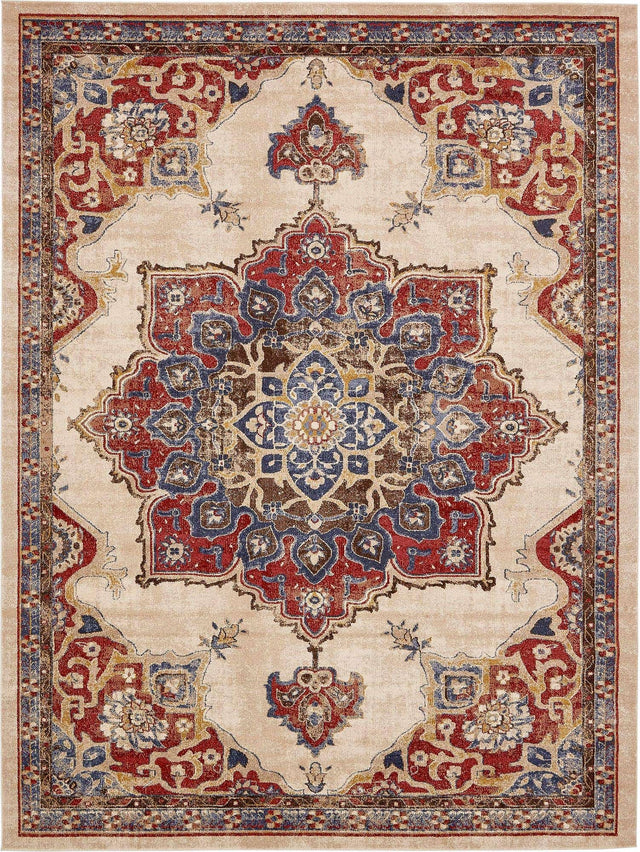 Cream 9' x 12' 2 Utopia Rectangle Area Rug Traditional Vintage Persian Inspired Vivid Color Durable Carpet for Unique Interiors for Sale at Rug Engine