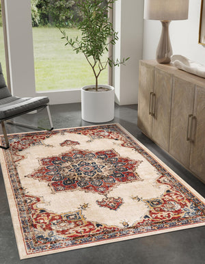 Cream 9' x 12' 2 Utopia Rectangle Area Rug Traditional Vintage Persian Inspired Vivid Color Durable Carpet for Unique Interiors for Sale at Rug Engine