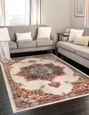 Cream 2' 2 x 3' 1 Utopia Rectangle Area Rug Traditional Vintage Persian Inspired Vivid Color Durable Carpet for Unique Interiors for Sale at Rug Engine