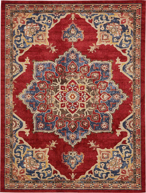 Burgundy 9' x 12' Utopia Rectangle Area Rug Traditional Vintage Persian Inspired Vivid Color Durable Carpet for Unique Interiors for Sale at Rug Engine
