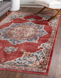 Burgundy 4' x 6' Utopia Rectangle Area Rug Traditional Vintage Persian Inspired Vivid Color Durable Carpet for Unique Interiors for Sale at Rug Engine