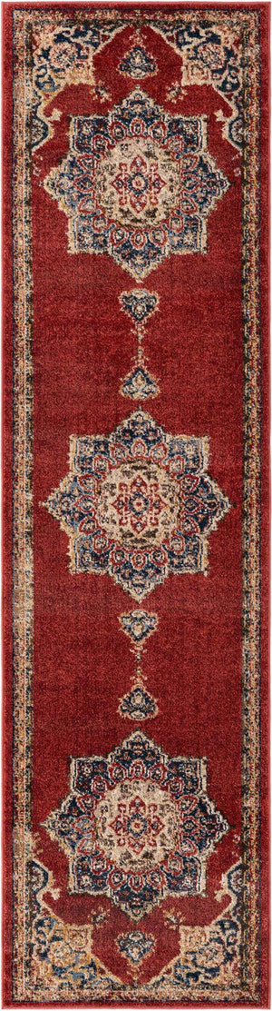 Burgundy 2' 7 x 10' Utopia Runner Area Rug Traditional Vintage Persian Inspired Vivid Color Durable Carpet for Unique Interiors for Sale at Rug Engine