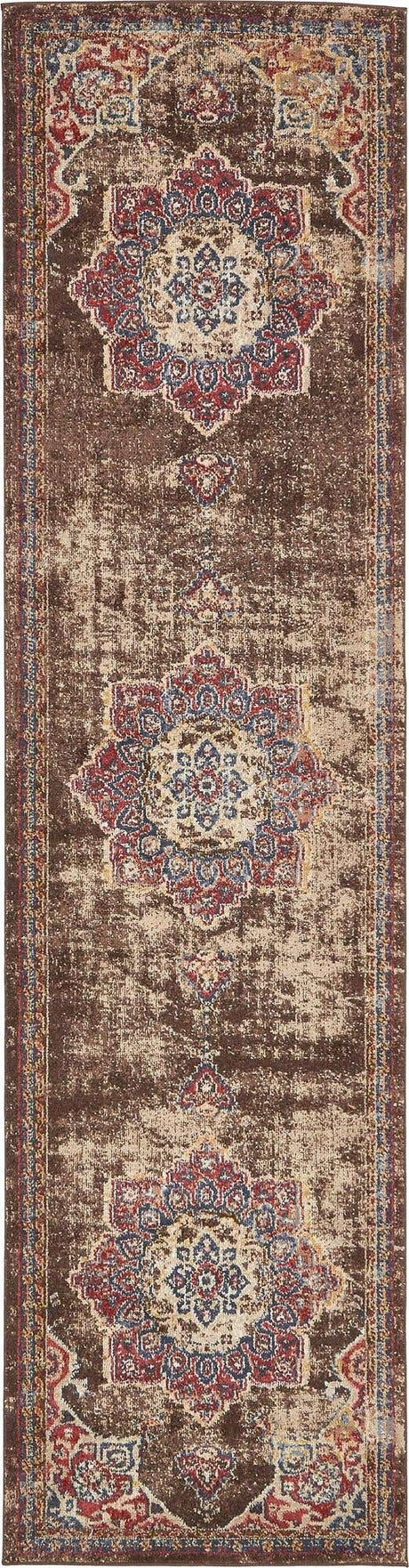 Chocolate Brown 2' 7 x 10' Utopia Runner Area Rug Traditional Vintage Persian Inspired Vivid Color Durable Carpet for Unique Interiors for Sale at Rug Engine
